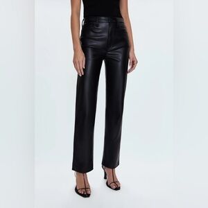 Pistola black alt-leather pants